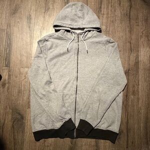 Gray Livergy Men's Zip Up Hoodie